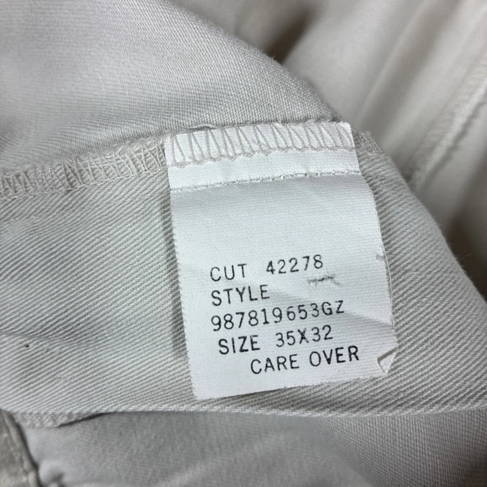 Vintage Polo Ralph Lauren Pants 35x32 Double Pleated Chino Made In USA 90s